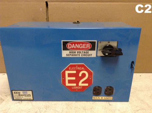 CEC Controls 10-1000 Fusible Lighting Disconnect w/ GE 9T58B152 Transformer
