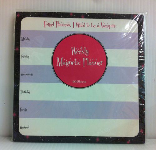 Weekly Magnetic Deskpad Planner - Forget Princess, I Want to be a Vampire