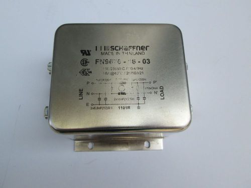 SCHAFFNER FN 9676-16-03  ONE PHASE Power Line Filter 0Hz to 400Hz 16A 250VAC