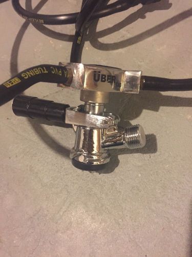 Ubertap 3 Faucet Draft Beer Keg Tap - US Sankey D Coupler - Foot Operated Pump!