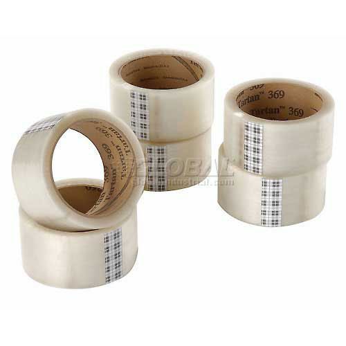 CLEAR TAPE - NEW 6 Rolls 3M 369 Tartan 1.88&#034; wide x 109 yds box carton packing