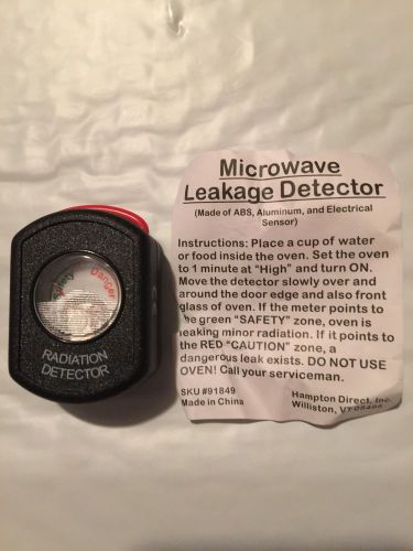Microwave Oven Radiation Leakage Detector ~ Hand Held Device, Easy To Use