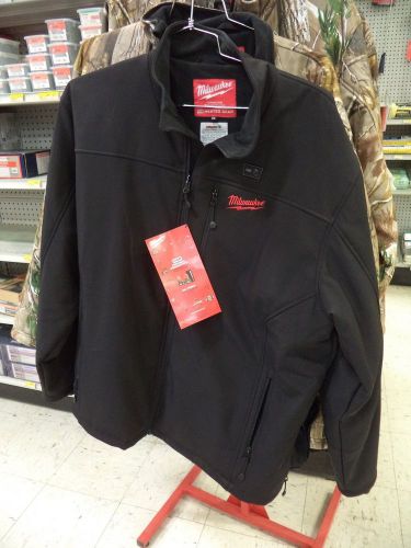 Milwaukee xxlarge m12 cordless lithium-ion black heated jacket zipper for sale