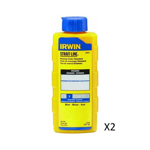 Irwin 64901 standard marking chalk, 8 oz blue/ 2 pack for sale