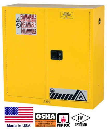 Cabinet hazardous materials / flammable liquids - 30 gallon - 44h x 43w x 18d  y for sale