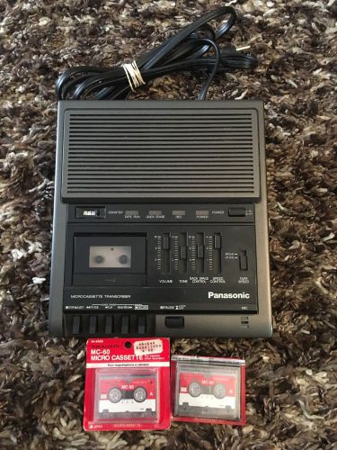 Panasonic Microcassette Transcriber RR-930 With 2 Tapes 1 Sealed