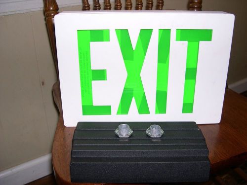 Lithonia Metal LED Ceiling Mount Double Face Exit Sign