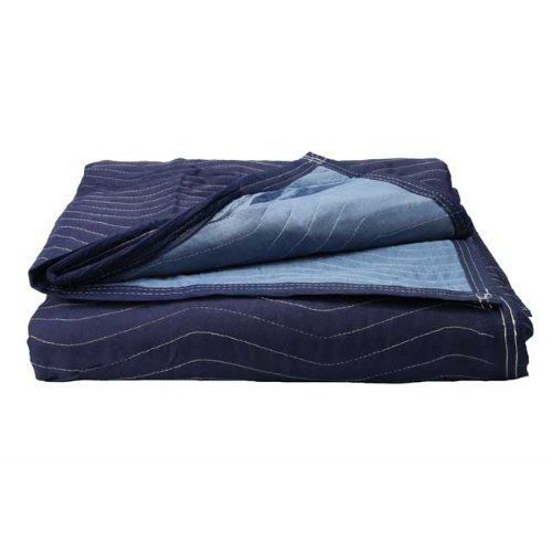 Us cargo control moving blanket (single) 72&#034; x 80&#034; mega mover blue / light blue for sale