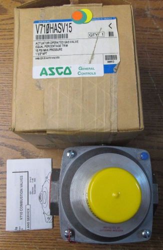 New nos asco v710hasv15 actuator operated gas valve 15psi max 1 1/2&#034; inch for sale