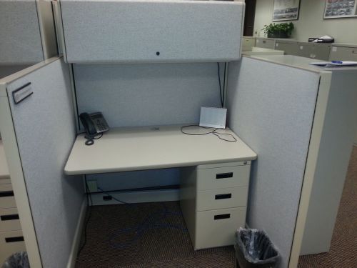 Herman Miller 4x4 Call Center Cubicles with Overheads