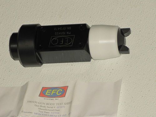 EFC SYSTEMS 100A50 GUN BODY WITH TEST SHEET -NEW-