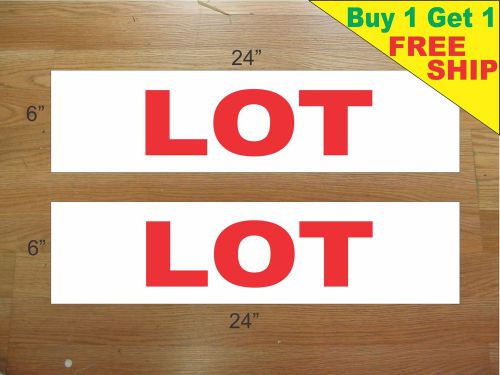 LOT 6&#034;x24&#034; REAL ESTATE RIDER SIGNS Buy 1 Get 1 FREE 2 Sided Plastic