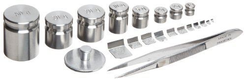 Rice lake 12504 20 piece stainless steel calibration metric test weight set, 50g for sale