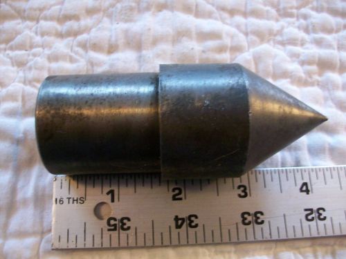 Heavy steel 4&#034; dead center from vintage metal lathe 1 5/8&#034; &amp; 1 3/8&#034; diameter for sale