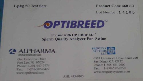 Optibreed 460113 Test Kits &#034;Swine&#034; For Alpharma SQA IV&#039;s - Progeny