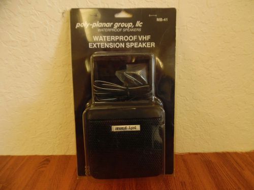 Poly-planar mb-41 waterproof vhf extension speaker w/ mounting hardware &amp; cable for sale