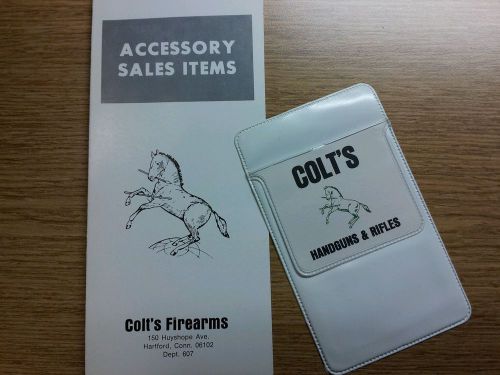 Vintage Colt&#039;s Handguns &amp; Rifles Pocket Protector &amp; Accessory Folder