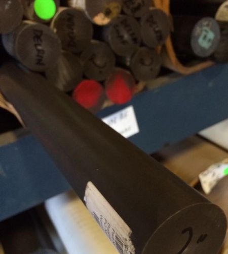 Delrin AF 2:1 Blend Rod 1 1/8&#034; 1.125&#034; dia bar x 32&#034; (Acetal) LOT OF 2 FREE SHIP!