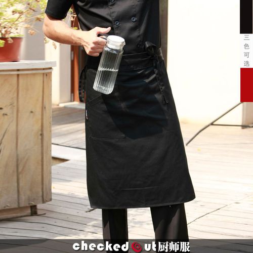 Fine dining Server 2 black long apron with pockets