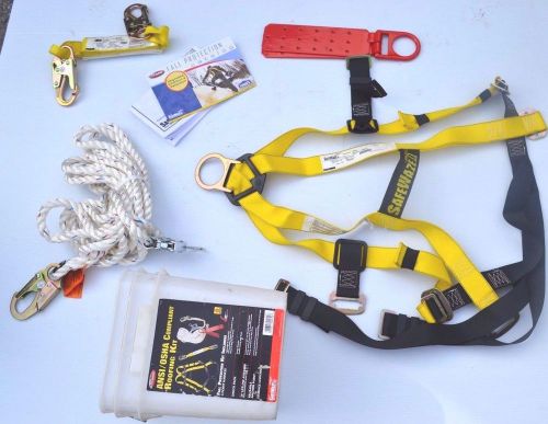 3m ansi/osha compliance roofer&#039;s fall protection kit model 94050 safety harness for sale