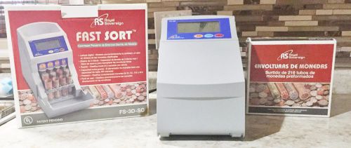 Royal Sovereign Fast Sort Digital Automatic Coin Sorter Model FS-3D WORKING