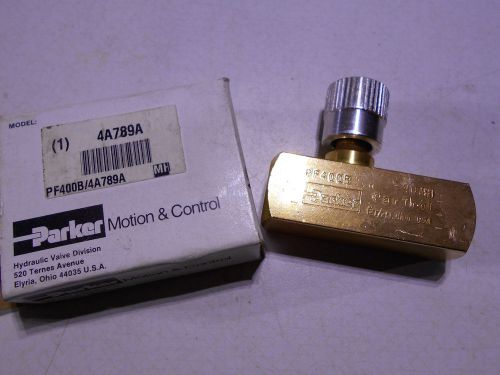 Parker Hydraulic Valve 4A789A (New In Box)