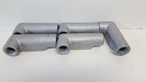 Lot of (5) new old stock! appleton 3/4&#034; conduit bodies ll27 for sale