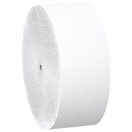 Scott Jumbo Roll JR. Coreless Toilet Paper (07007), 2-PLY, White, 12 Rolls /