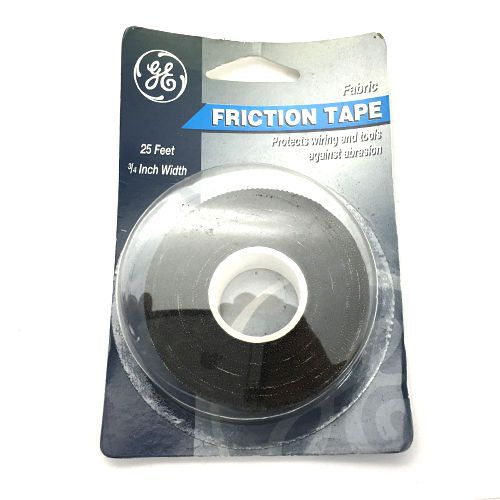GE Fabric Friction Adhesive Tape Roll 3/4-Inch by 25 Feet for Insulated Wiring