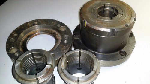 Collet Chuck for Mori Seiki With 3 Collets &amp; Back Plate