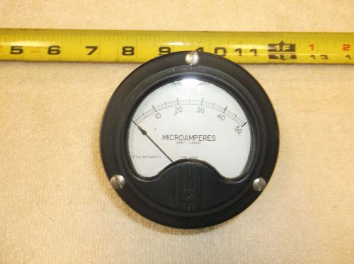 Vintage Collectible Westinghouse Micro Amperes Gauge WG-46907-1