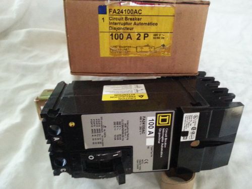 NEW! Square D 100 A AMP FA24100AC Circuit Breaker - 415/240/750V (NEW IN BOX)