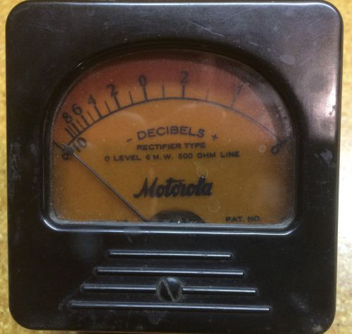 Vintage Motorola Decibel Meter