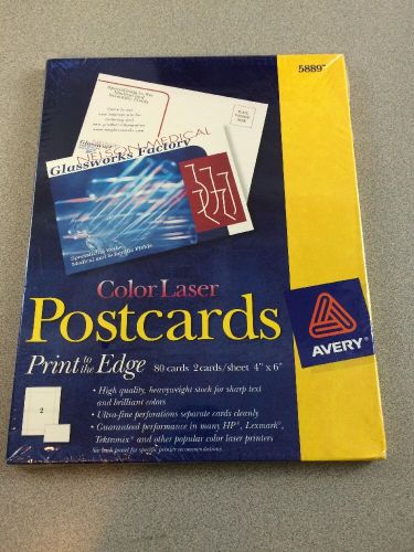 Avery Color Laser Postcards - 5889