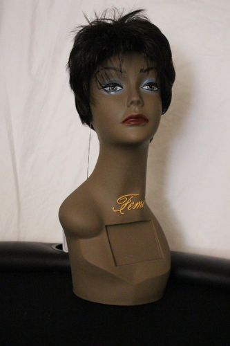 African american Female long Femi Mannequin Head wig display