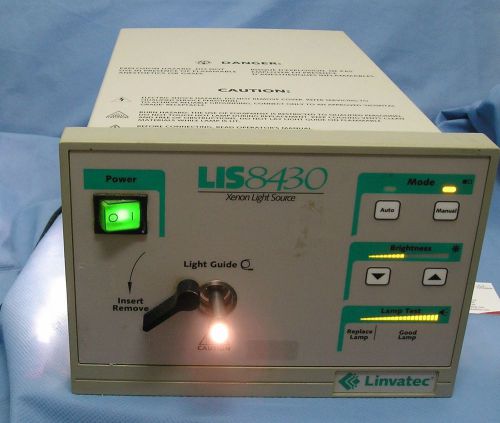 Linvatec LIS8430 Xenon Light Source, 300 watt