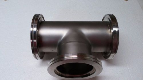 Iso-80 tee stainless high vacuum flange chamber cross for sale