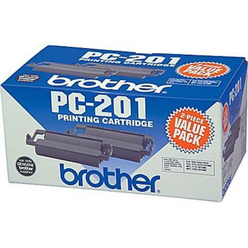 Set of 2 Brother PC-201 FAX Ribbon Cartridge MFC 1170 1770 1780 NEW Genuine