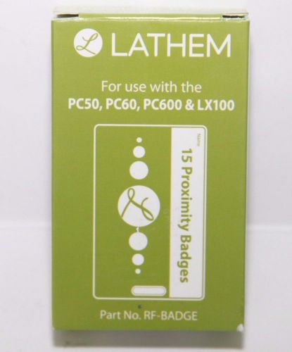 Lathem Proximity Badges for use with the PC50, PC60 &amp; LX100, 15pk RF-Badge