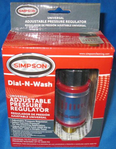 New simpson 82232 universal dial-n-wash adjustable washer pressure regulator for sale