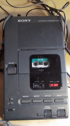 Sony Microcassette Transcriber, M-2000, With Adaptor, Foot Control Unit