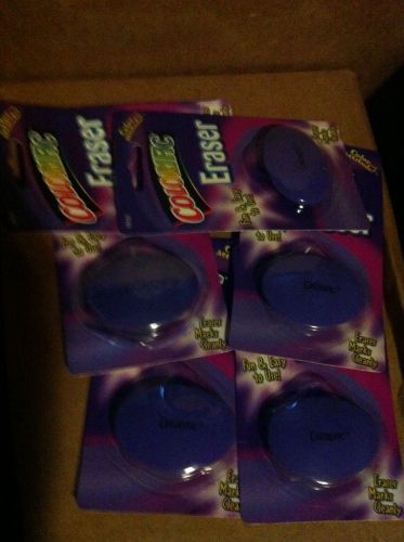 Wholesale Lot of 48 Sanford Colorific Eraser Color Purple Oval Shaped