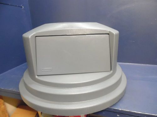 New rubbermaid duramold brute dome top gray 2657-88 trash can lid top receptacle for sale