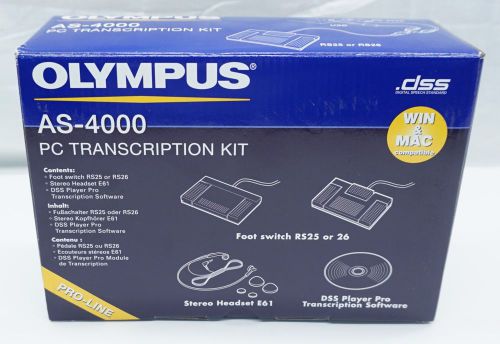 OLYMPUS AS-4000 Microsoft Windows 98 98SE ME XP 2000 PC Transcription Kit RS25