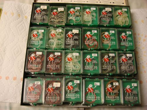 Creed plumbing assortment #39 cap thread gaskets for sale