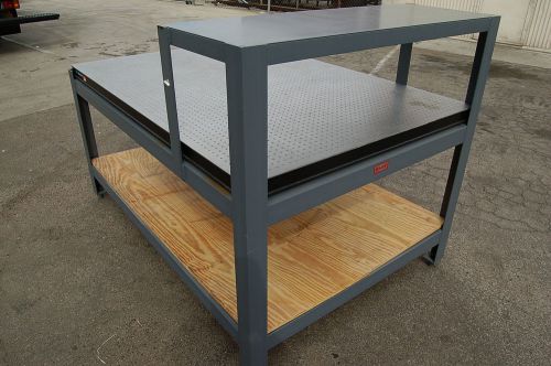 NEWPORT OPTICAL TABLE-4&#039;x6&#039; Breadboard + Mojave Work Stand + Overhead Shelf Lab