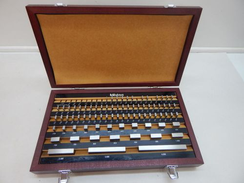 Mitutyo Gage blacks 516-903-26 79pc of 81 pc set 2 missing pieces wooden case