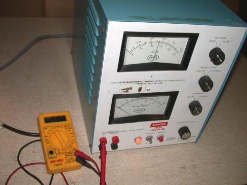 Buchler Instruments model 3-1155 voltage &amp; current regulated power supply freeS