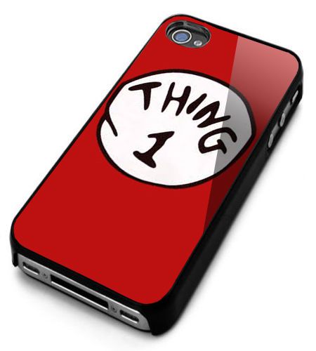 Dr Seuss Thing 1 logo Case Cover Smartphone iPhone 4,5,6 Samsung Galaxy
