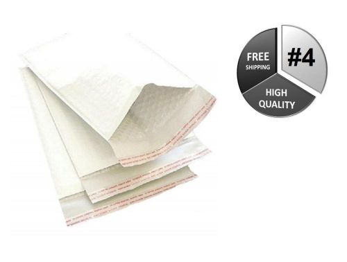 400 #4 9.5&#034; x 14.5&#034; WHITE KRAFT BUBBLE MAILER PADDED ENVELOPES